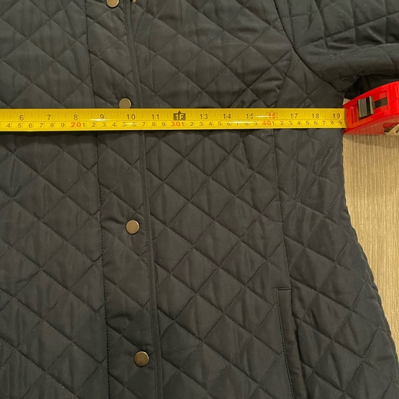 J. Jill Dark Blue Quilted Puffer Coat - Picture 6 of 8